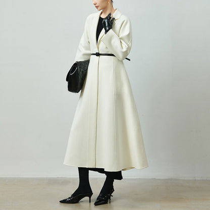 Luxurious Cashmere Coats 100% Long Cashmere Trench Coat