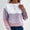 Amazon hot sale Round neck knitted contrasting  pullover