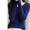 Slim Fitted Elegant Fall Ribbed Knit Tee Tops