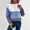 Amazon hot sale Round neck knitted contrasting  pullover