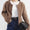 Online Influencer Blend Winter Cardigans Fashion Knit Jacket for Women