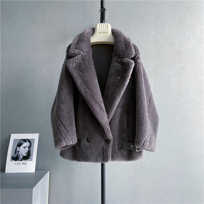 Women's Teddy Bear Short Fur Coat