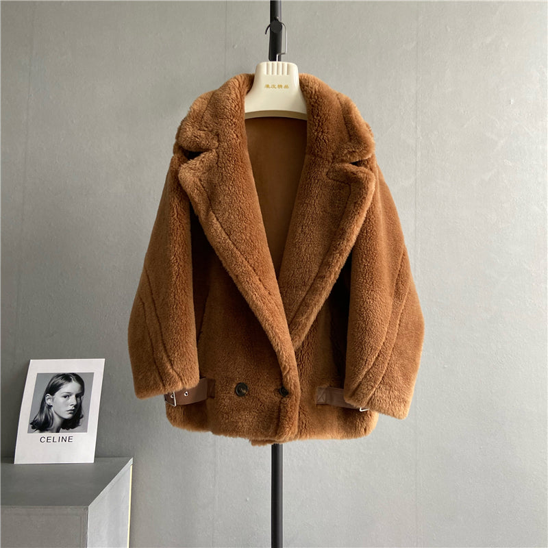 Women's Teddy Bear Short Fur Coat