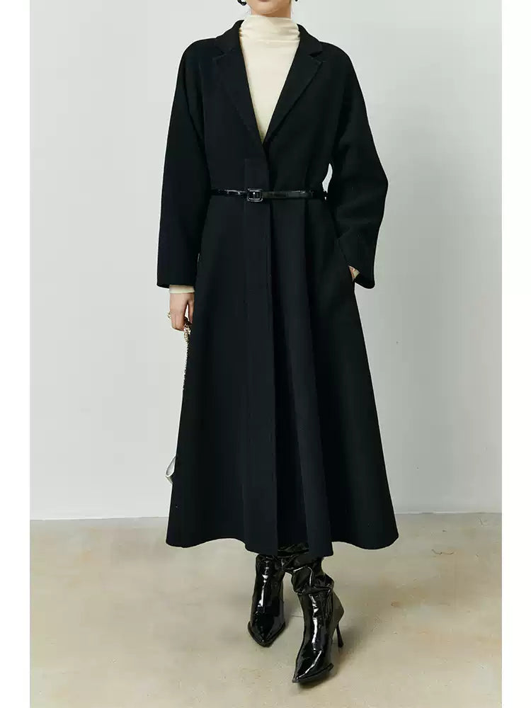 Luxurious Cashmere Coats 100% Long Cashmere Trench Coat