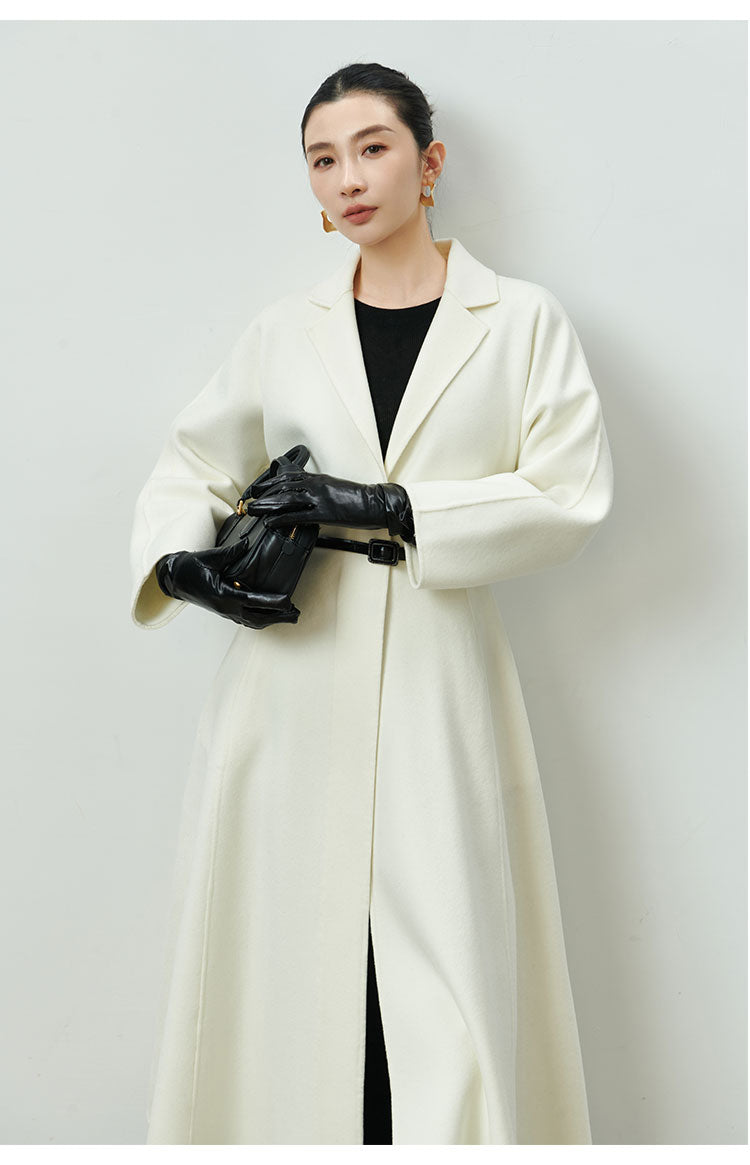 Luxurious Cashmere Coats 100% Long Cashmere Trench Coat