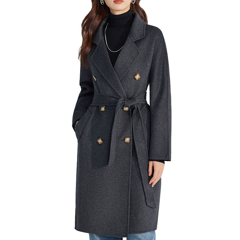 Middle Long Women Wool Coat