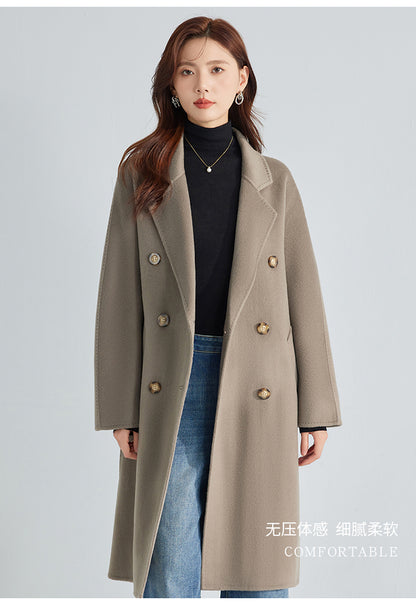 Middle Long Women Wool Coat