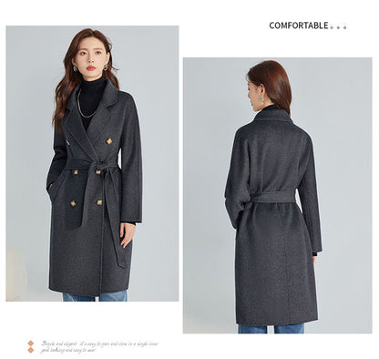 Middle Long Women Wool Coat